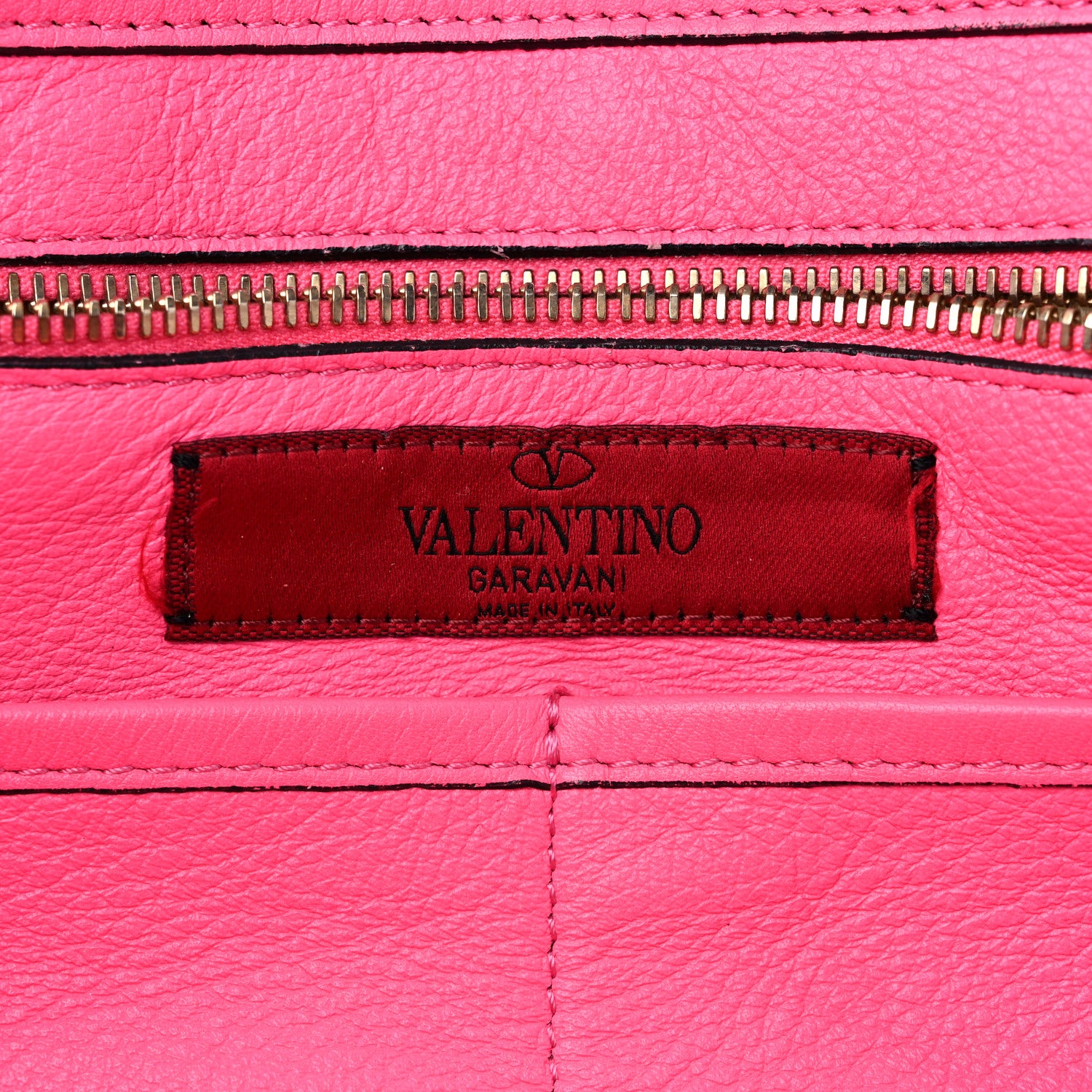 Valentino Garavani Vitello Medium Rockstud Tote Fuxia Fluo 6 of 14