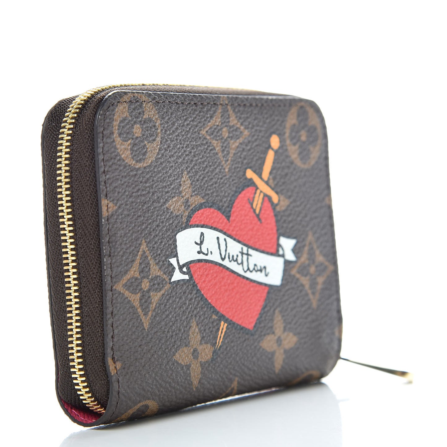 Monogram Travel Stickers Zippy Coin Purse