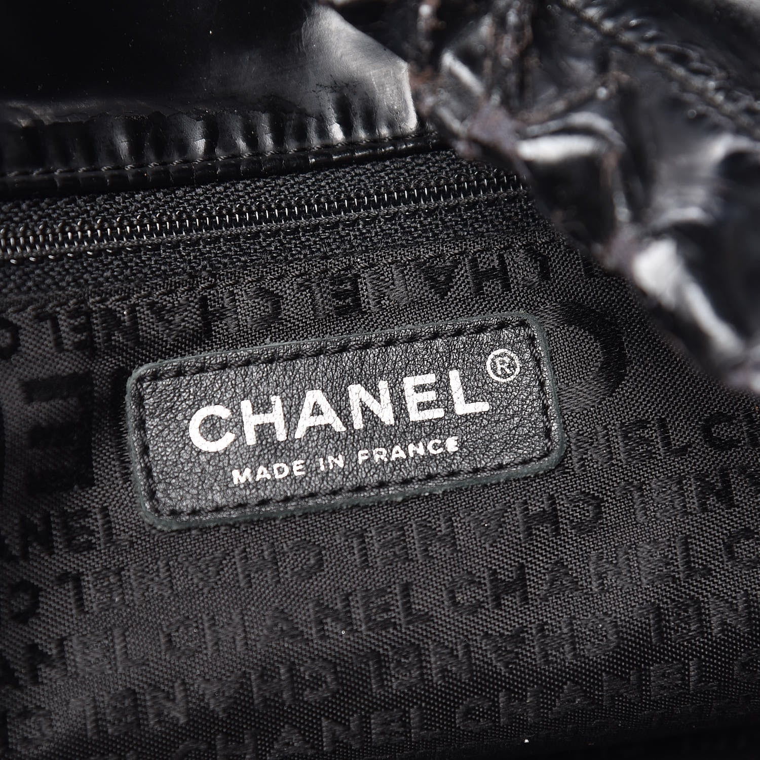 Chanel Vinyl XL Coco Cabas Black 6 of 17