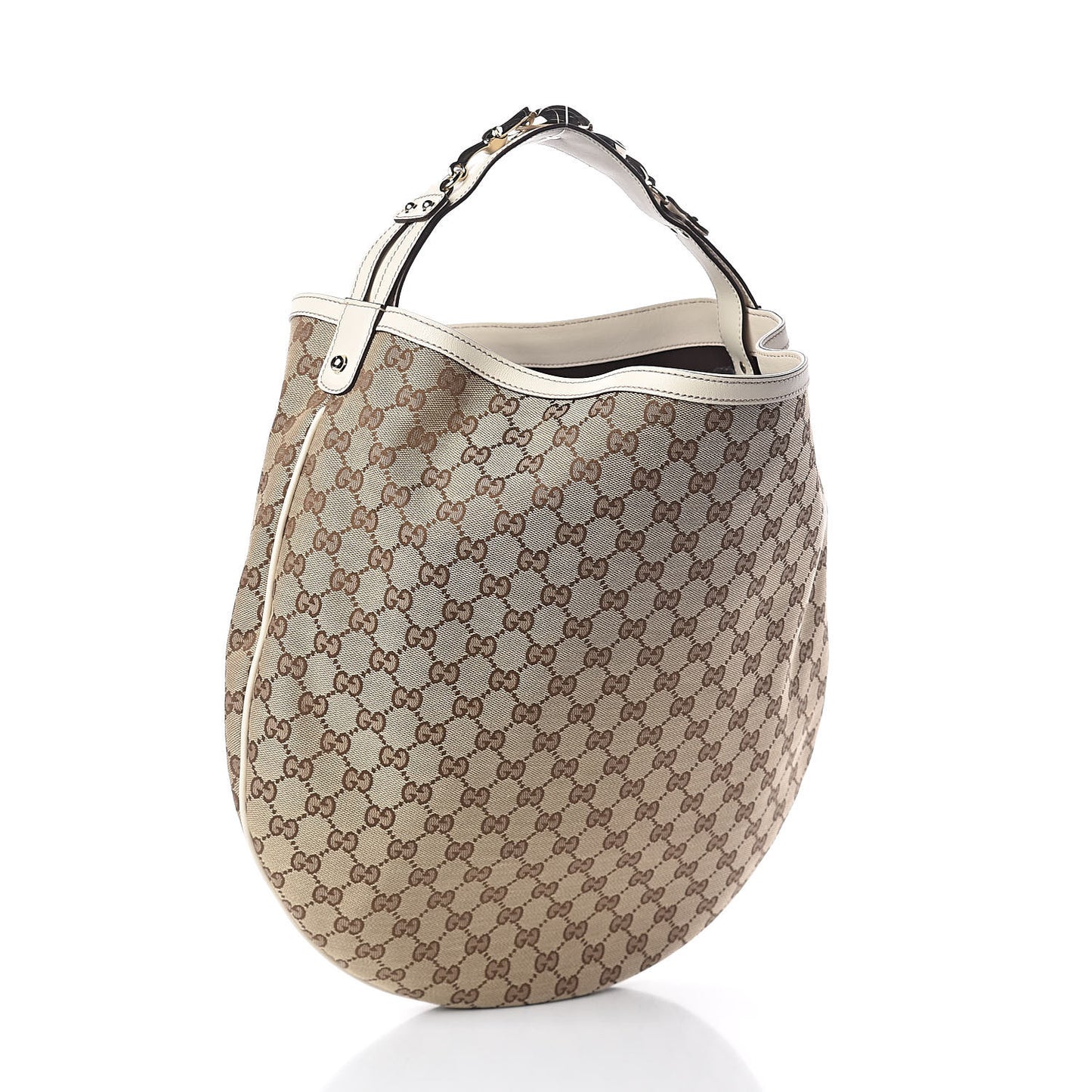 Monogram Large Wave Hobo Off White