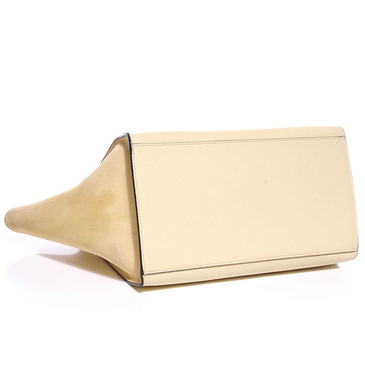 Drummed Calfskin Suede Medium Trapeze Butter