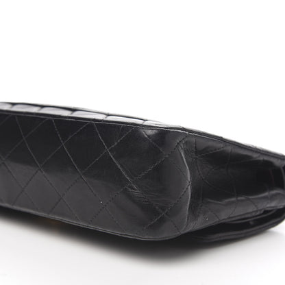 Chanel Lambskin Quilted Medium Double Flap Black 7 of 12