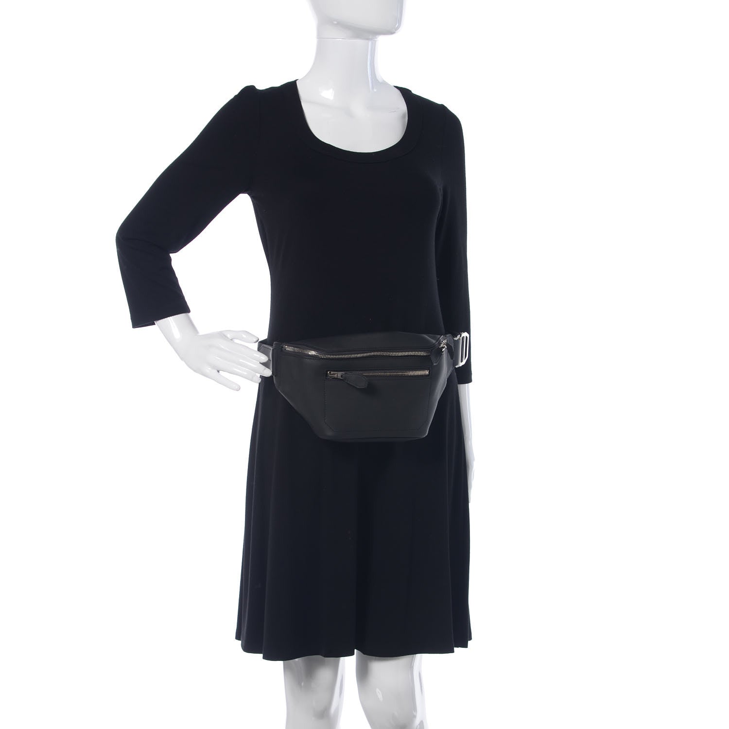 Hermes Taurillon Cristobal Citide Belt Bag PM Plomb 2 of 8