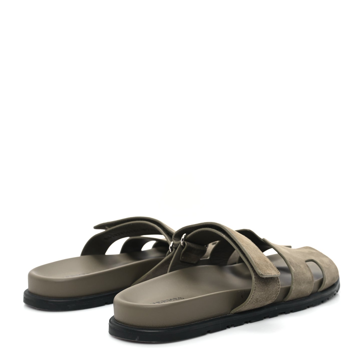 Suede Goatskin Womens Chypre Sandals 41 Vert Toundra