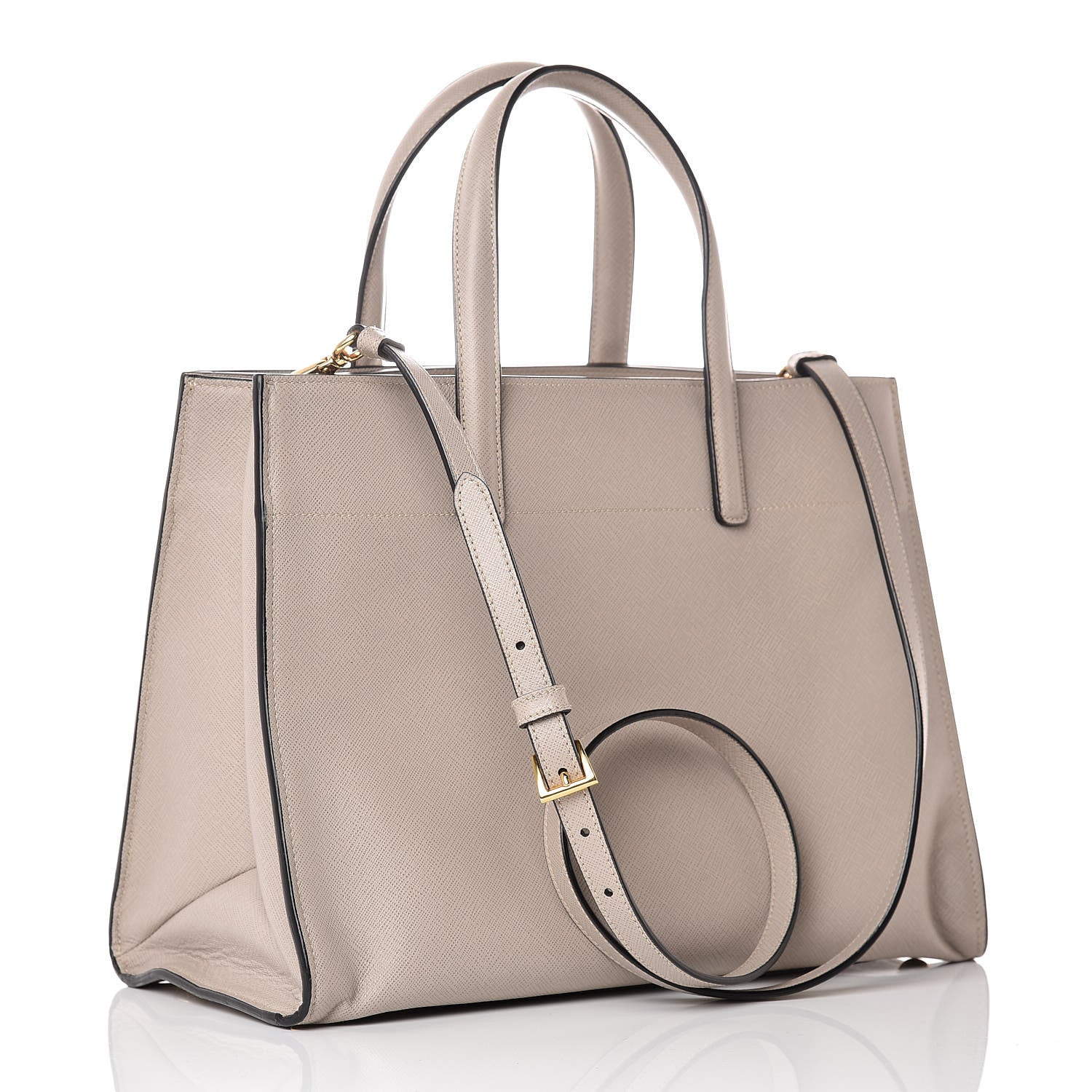 Prada Saffiano Soft Tote Pomice 4 of 13