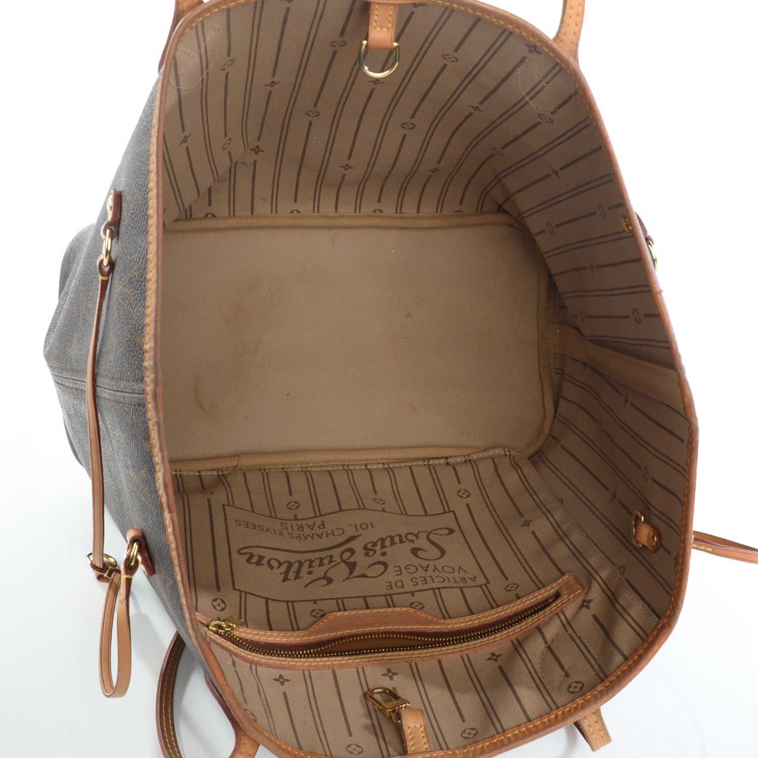 Louis Vuitton Monogram Neverfull MM 7 of 11
