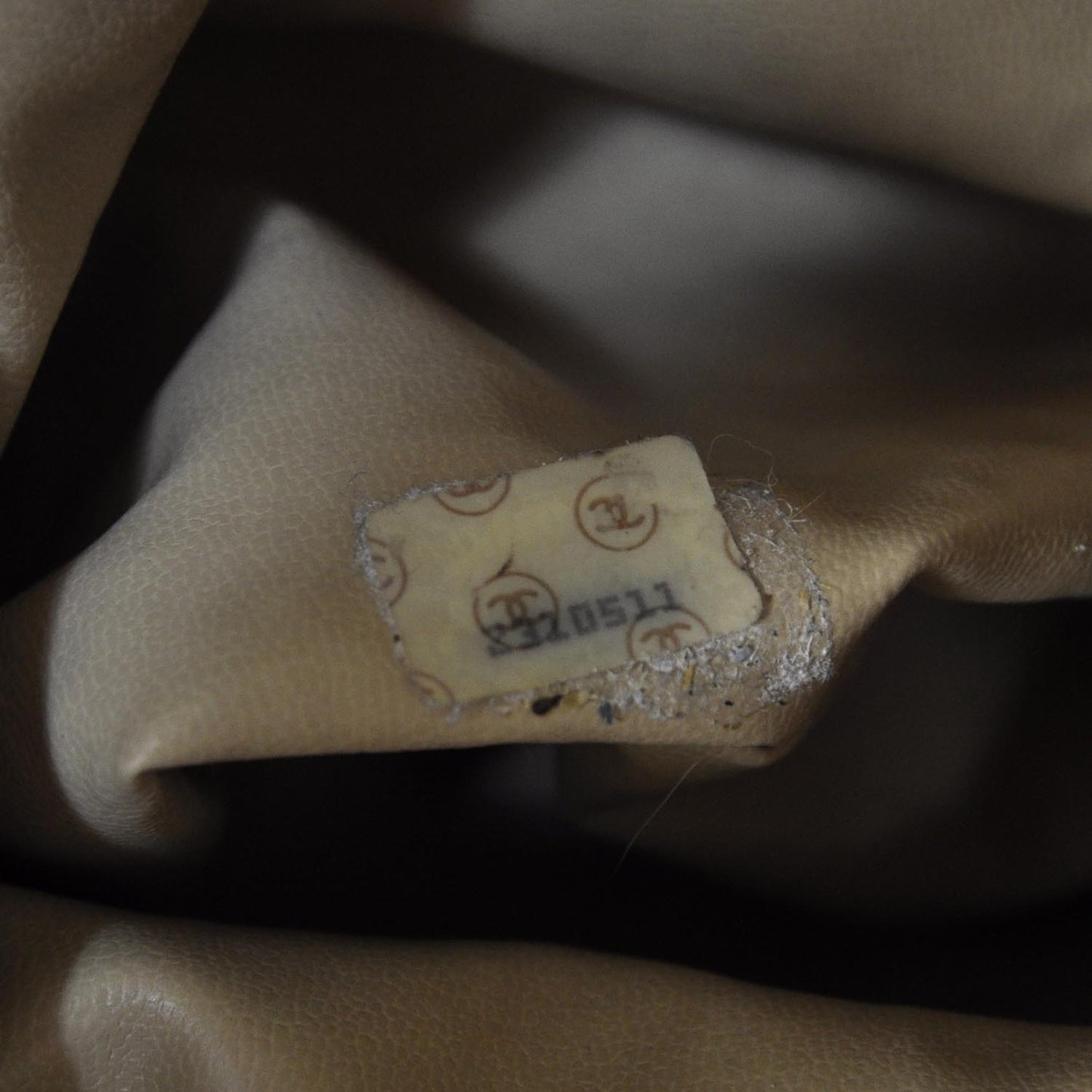 Lambskin CC Drawstring Bag Gold