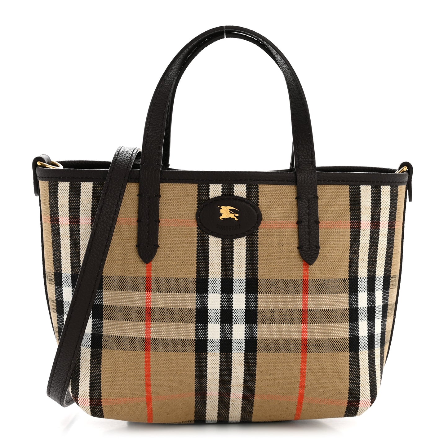 Grainy Calfskin Mini Reversible Tote Peat Sand