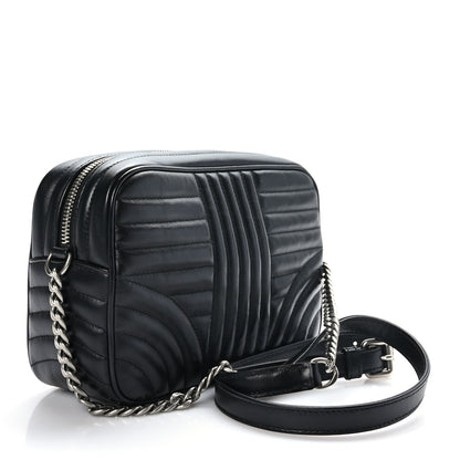 Prada Soft Calfskin Diagramme Camera Bag Black 3 of 8