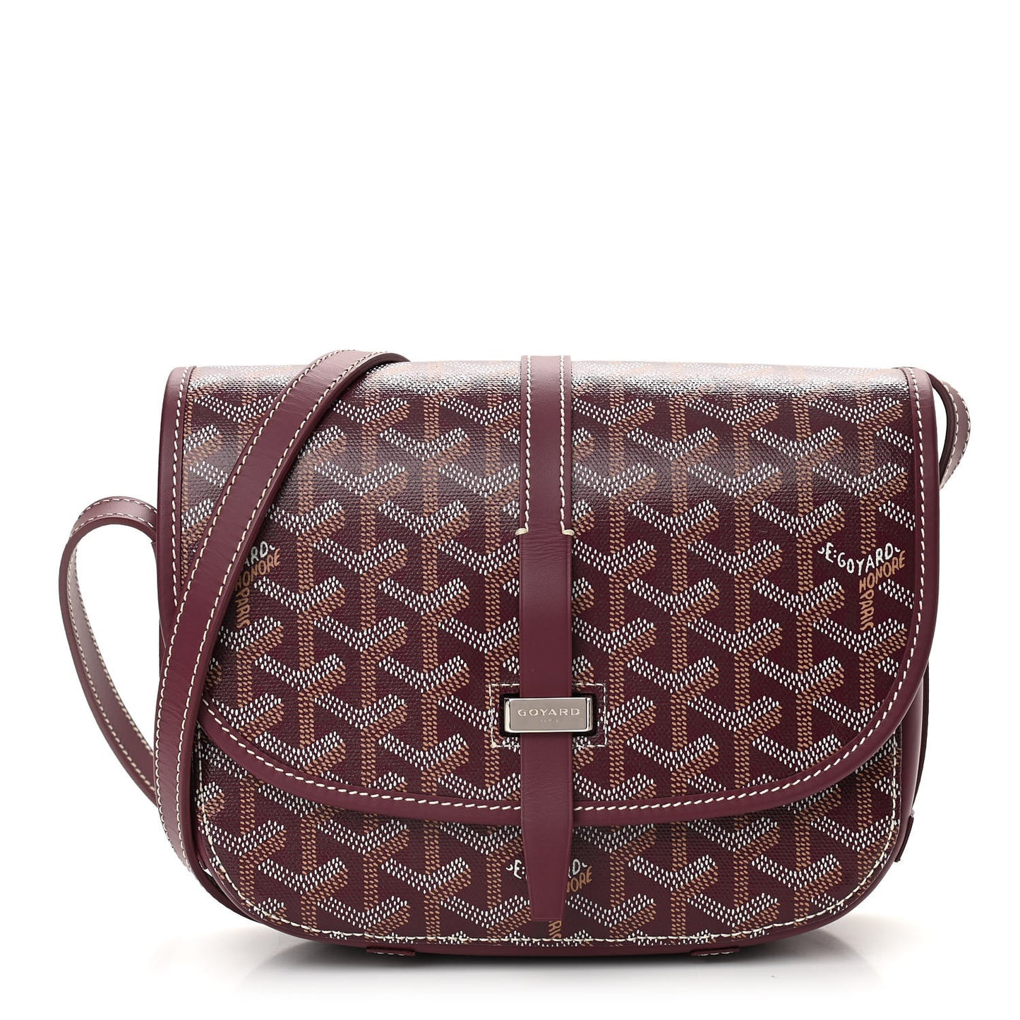 Goyardine Belvedere II PM Messenger Bag Bordeaux