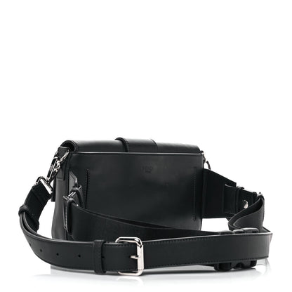 Fendi Vitello Grace FF Gradient Embossed Belt Baguette Bag Black 2 of 8