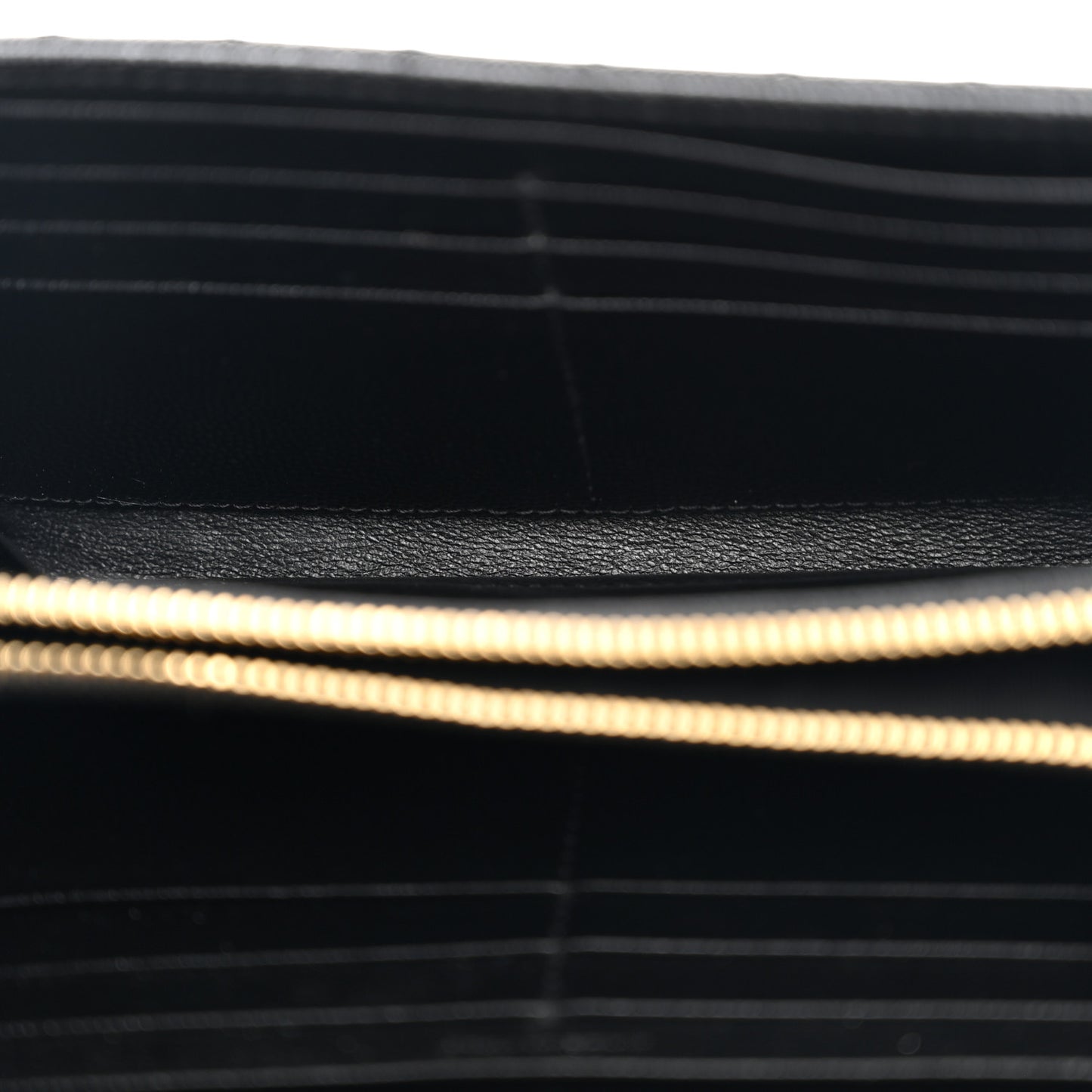 Grain De Poudre Mixed Matelasse Triquilt Large Monogram Wallet Black