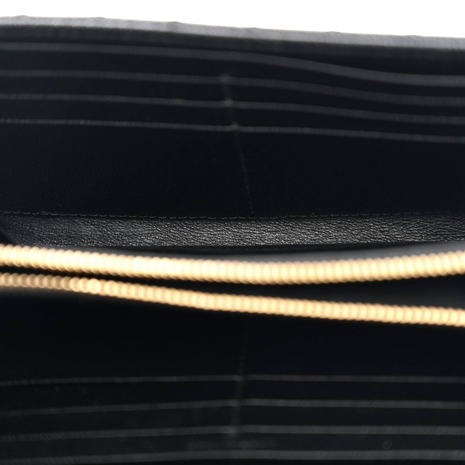 Saint Laurent Grain De Poudre Mixed Matelasse Triquilt Large Monogram Wallet Black 5 of 7