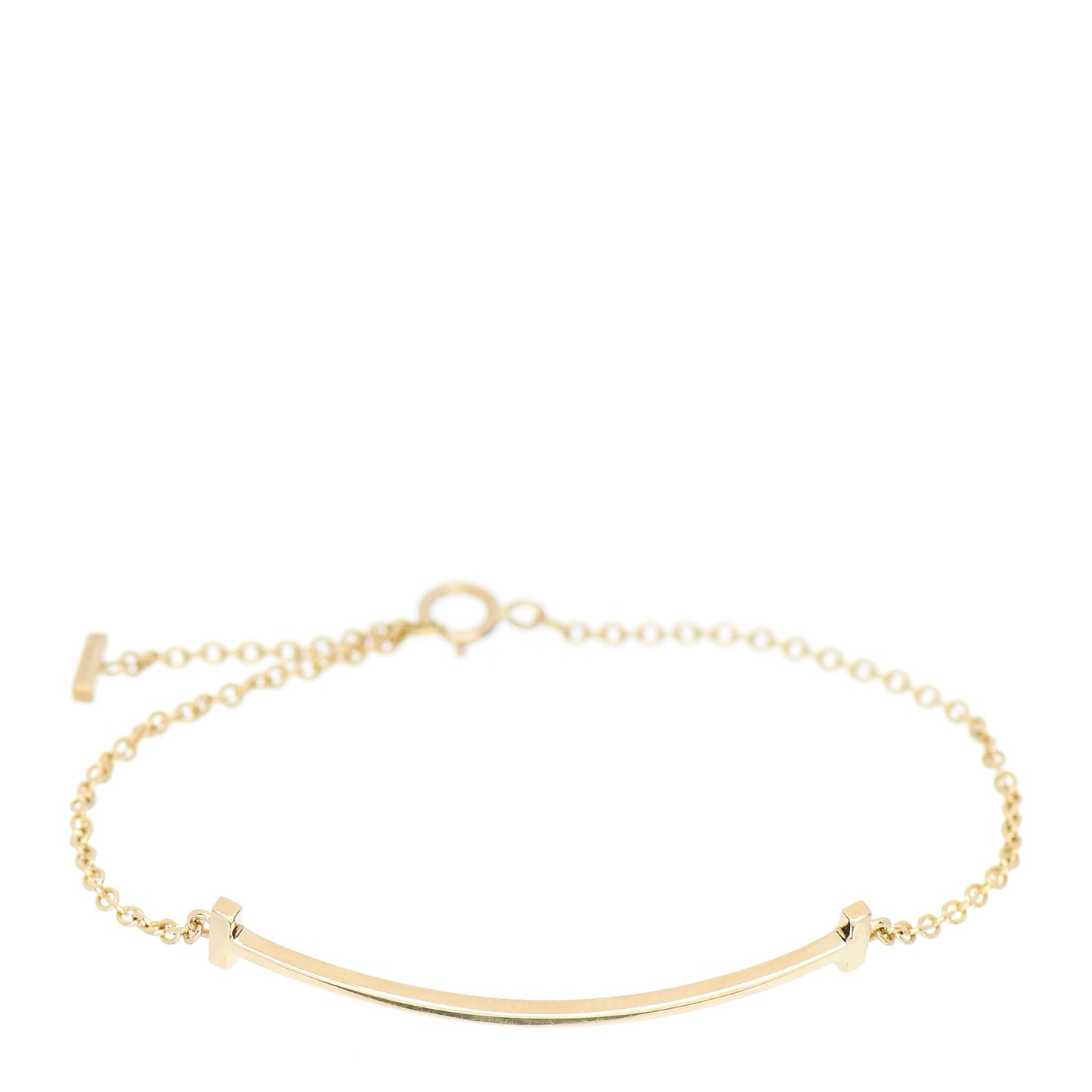 18K Yellow Gold T Smile Bracelet