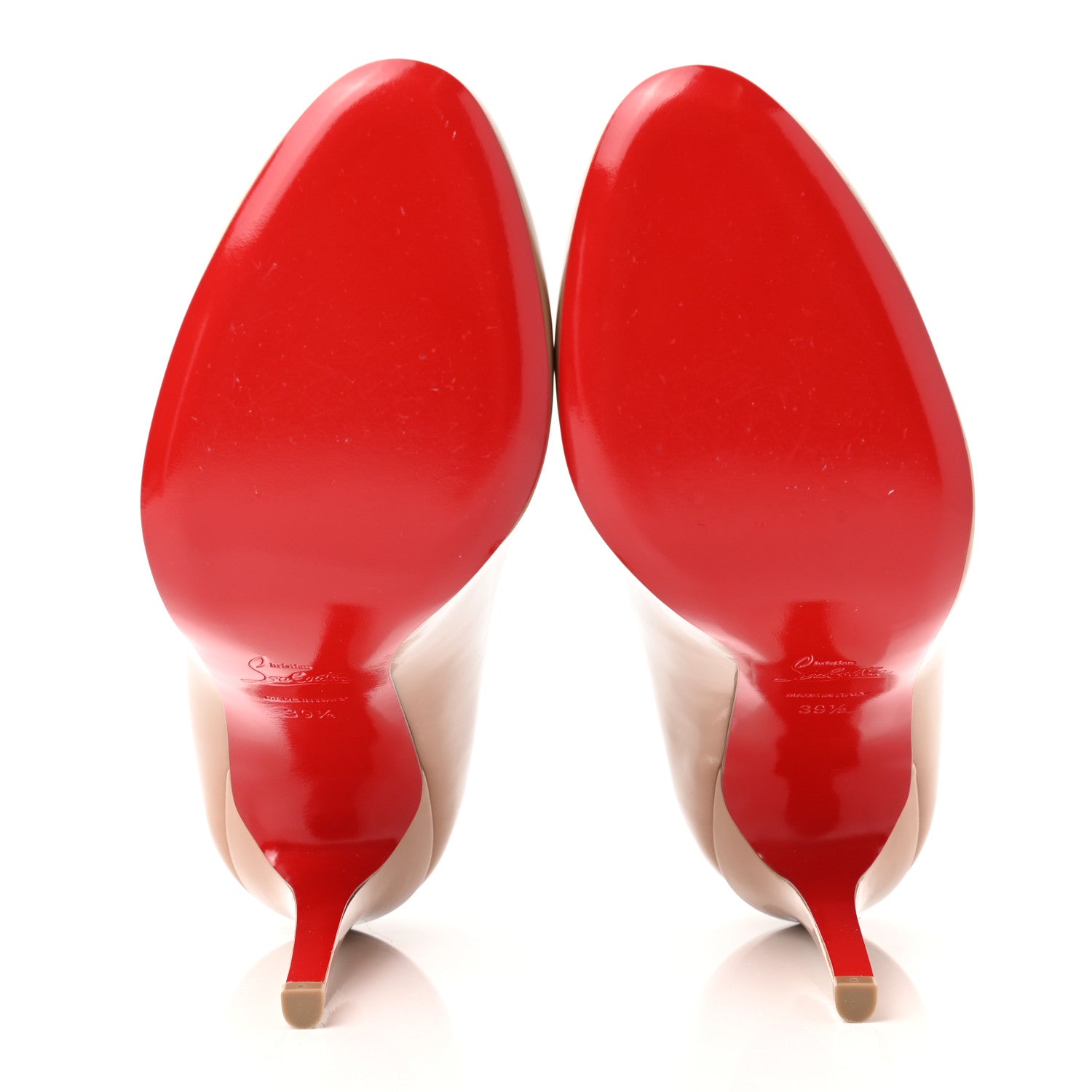 Christian Louboutin Patent Fifille 100 Pumps 39.5 Nude 5 of 8