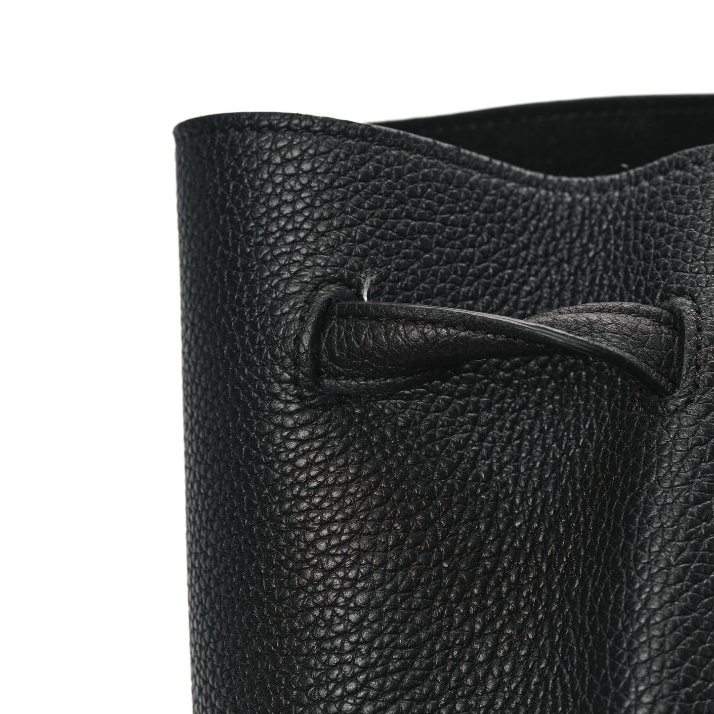 Soft Grained Calfskin Medium Belt Cabas Phantom Black
