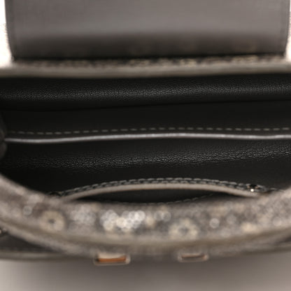 Louis Vuitton Lizard Mini Capucines Argento 5 of 9