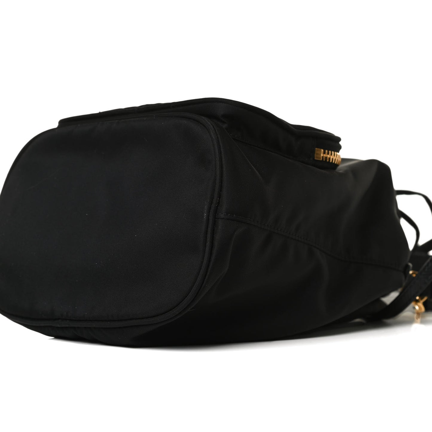 Saffiano Tessuto Nylon Mini Bucket Crossbody Bag Black