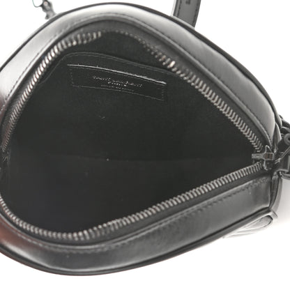 Saint Laurent Calfskin Matelasse Chevron Round Vinyle Camera Bag Black 5 of 8