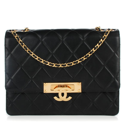 Chanel Lambskin Quilted Medium Golden Class Flap Black 1 of 7
