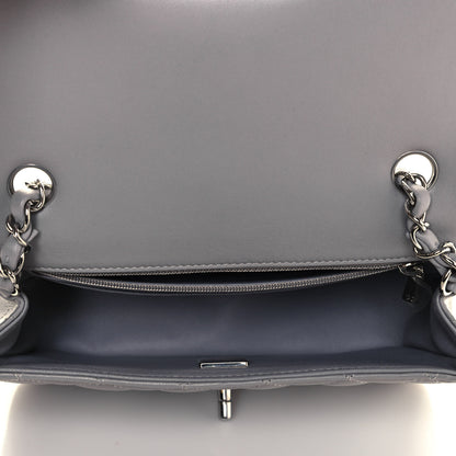 Chanel Lambskin Quilted Mini Rectangular Flap Grey 5 of 11