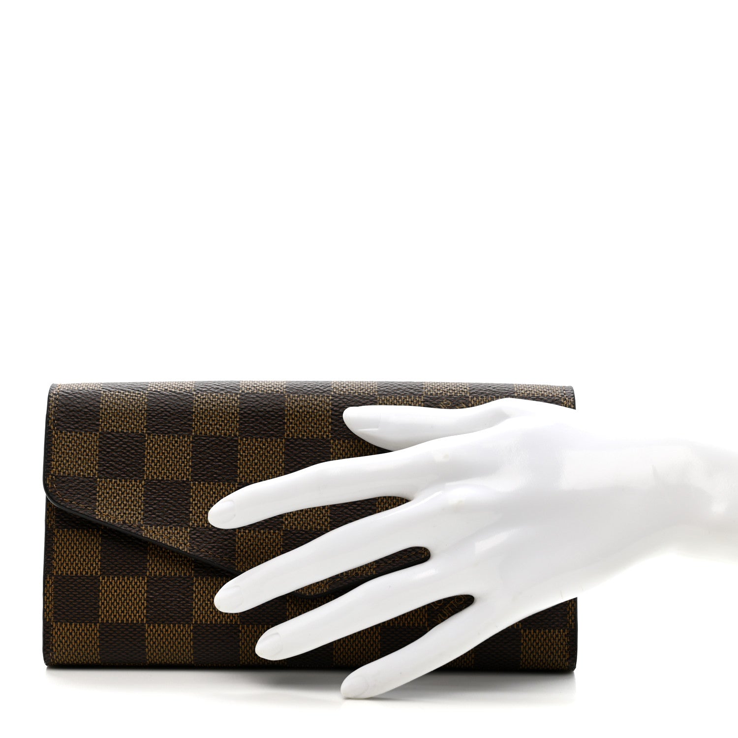 Louis Vuitton Damier Ebene Sarah Wallet NM 2 of 7