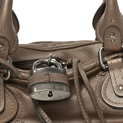 Chloe Calfskin Paddington Shoulder Bag Beige 7 of 9