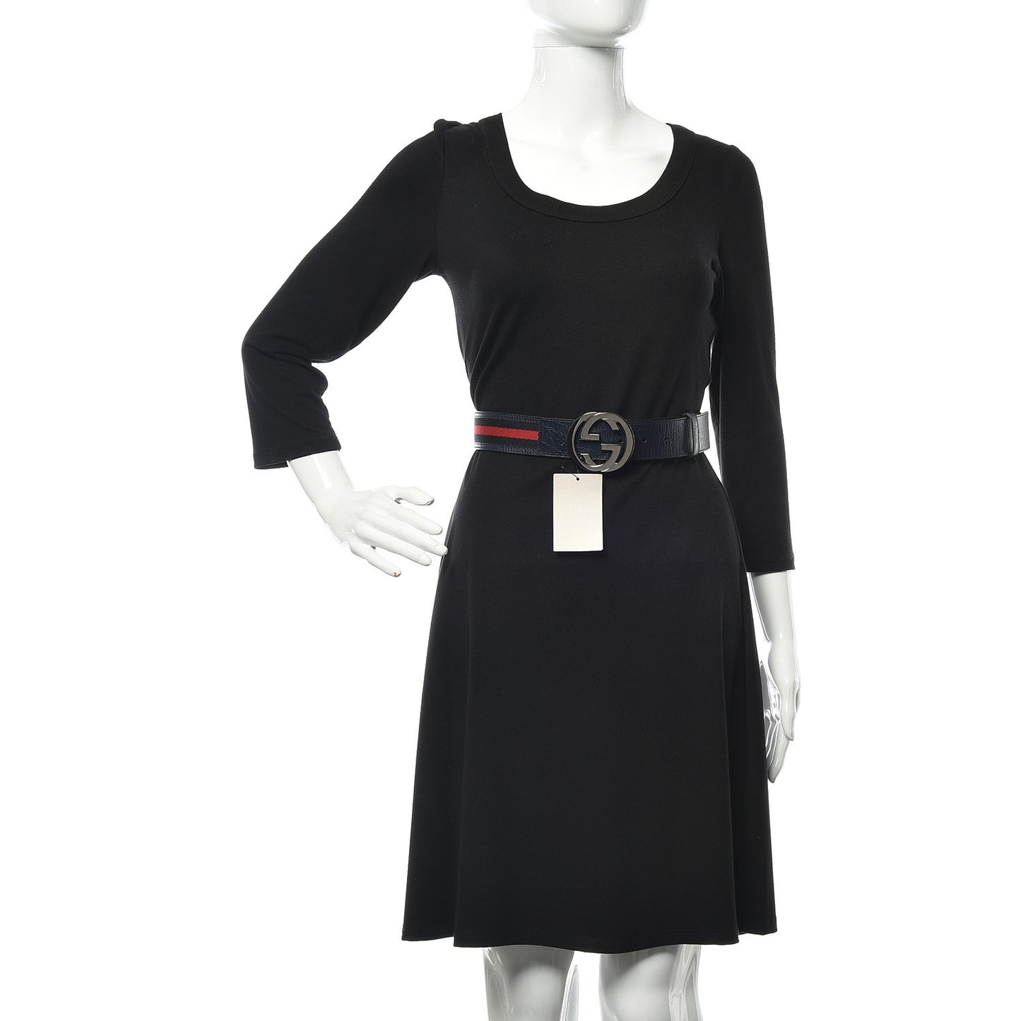 Calfskin Web Interlocking G Belt 75 30 Navy