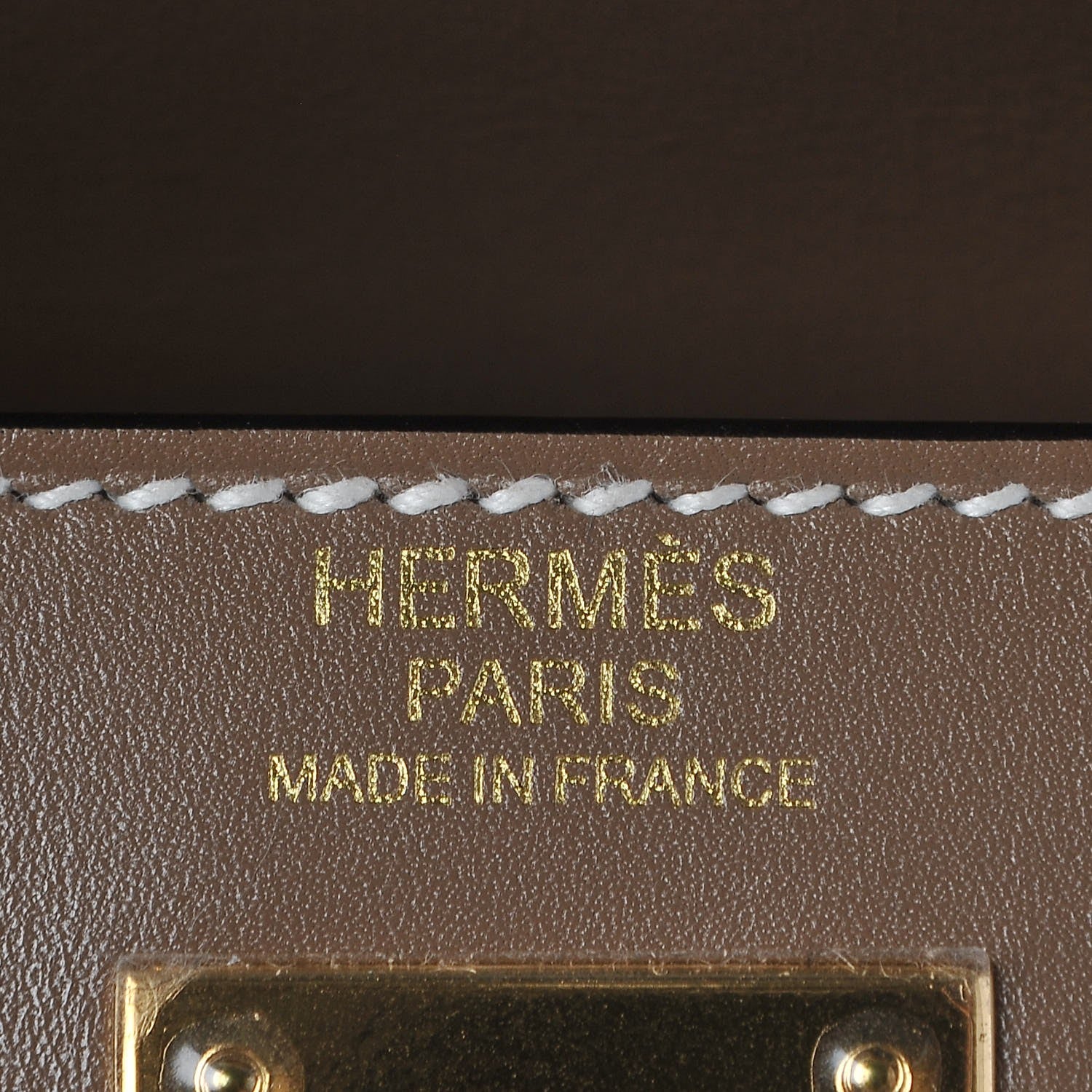 Hermes Tadelakt Sellier Kelly 32 Etoupe 9 of 32
