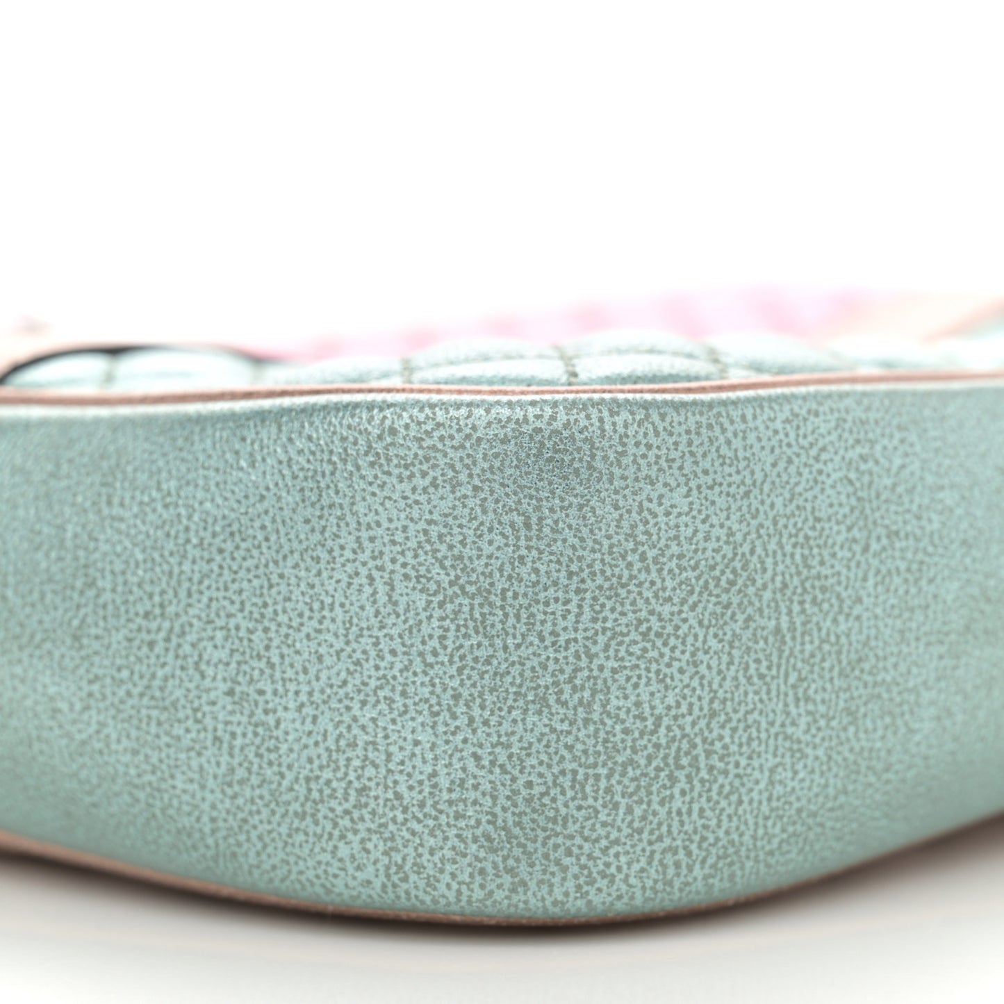 Laminated Nappa Trapuntata Small Zumi Shoulder Bag Rosa Lago Rame
