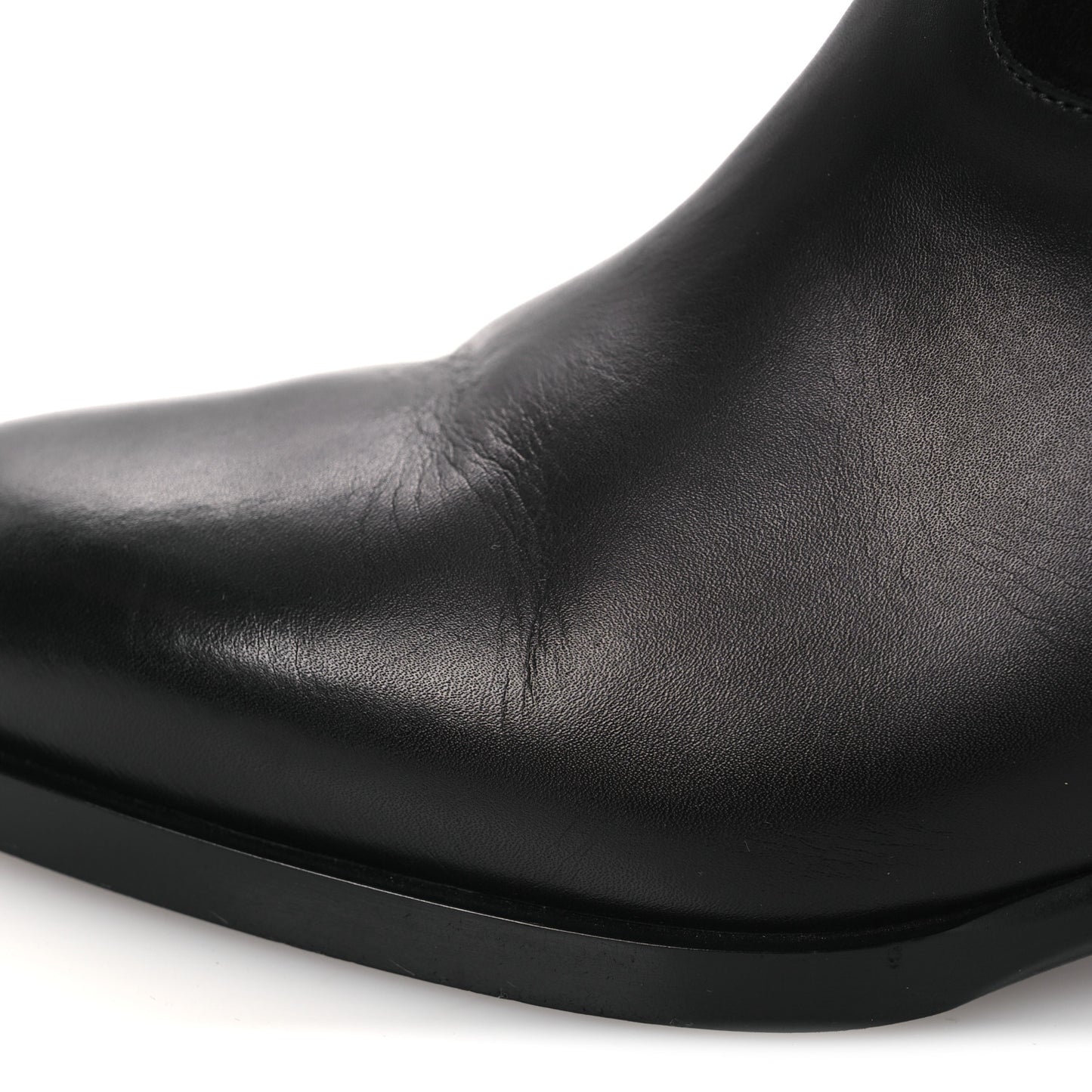 Suede Calfskin CC Short Boots 40 Black