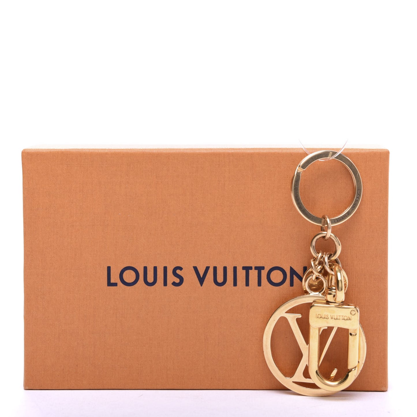 LV Circle Bag Charm Key Holder Gold