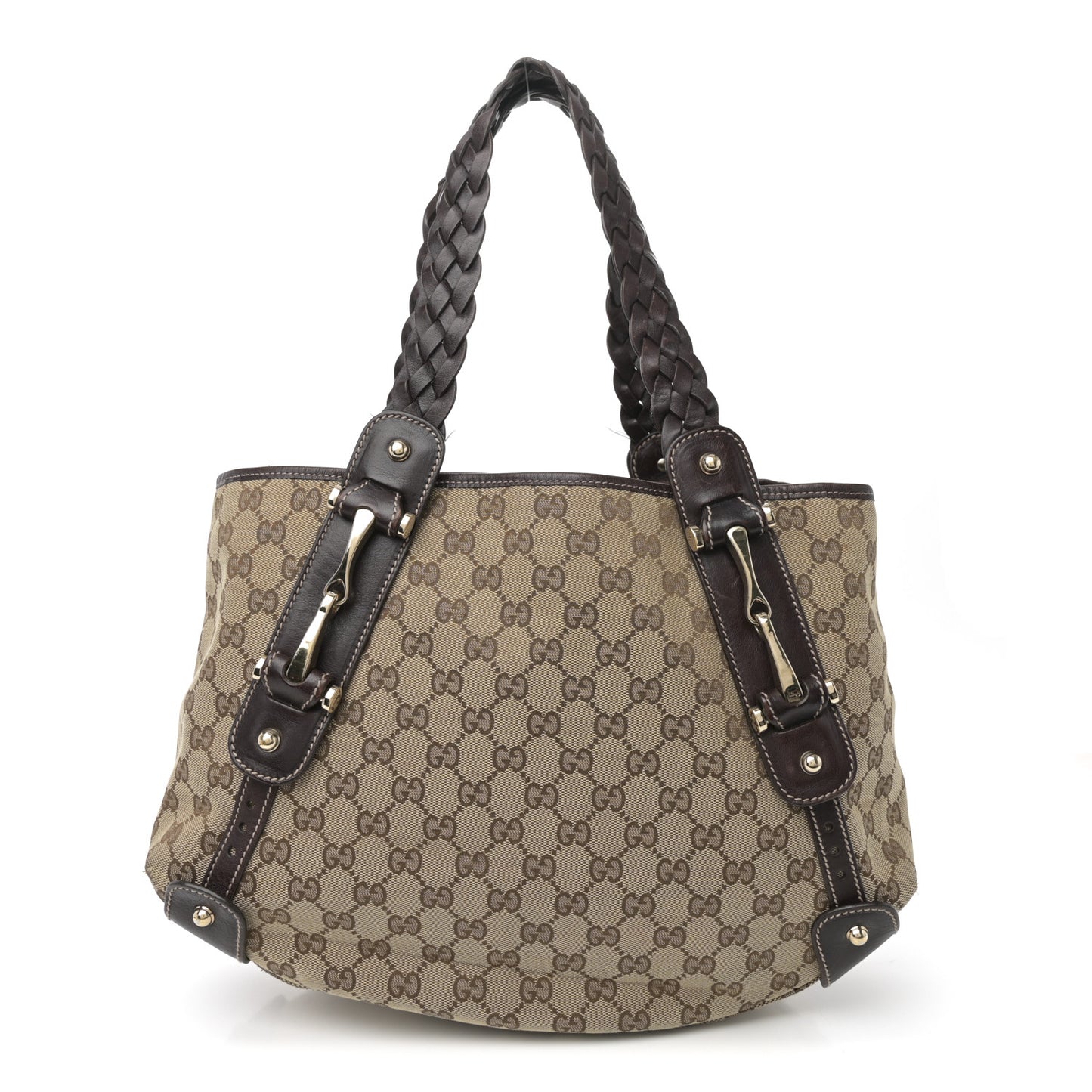 Monogram Small Pelham Shoulder Bag Dark Brown