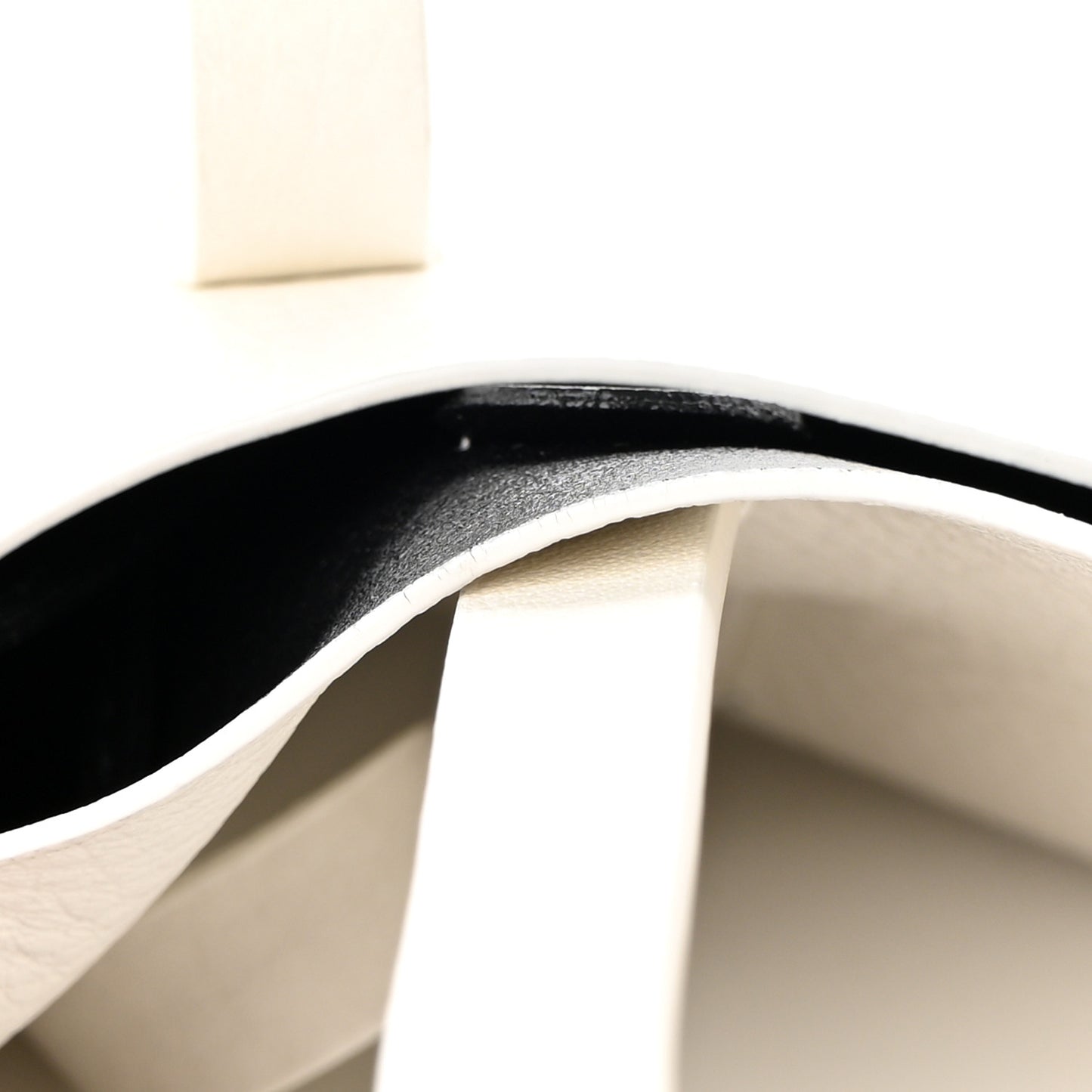 Smooth Calfskin Double Sided Medium Everyday Tote Optic White Black