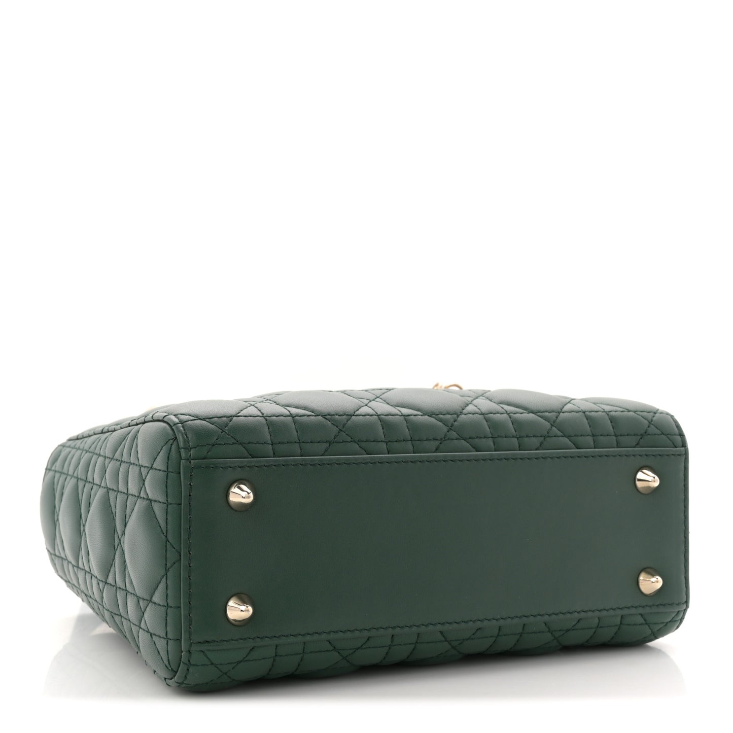 Lambskin Cannage Small My ABCDior Lady Dior Dark Green