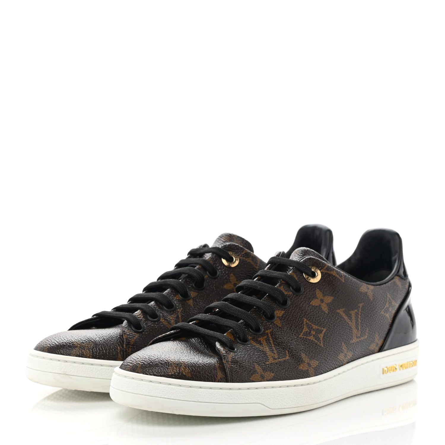 Louis Vuitton Patent Monogram Frontrow Sneakers 39 3 of 8