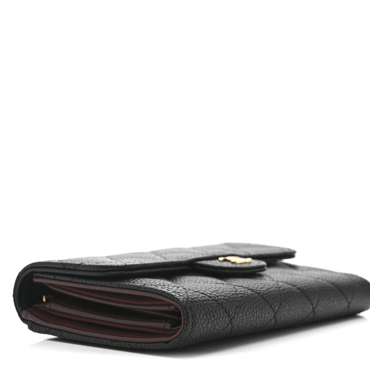 Chanel Caviar Quilted Medium Flap Wallet Black 11 of 12