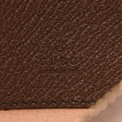 Gucci GG Supreme Monogram Textured Calfskin Web Mini Ophidia Half Moon Hobo Beige Ebony New Acero 6 of 10