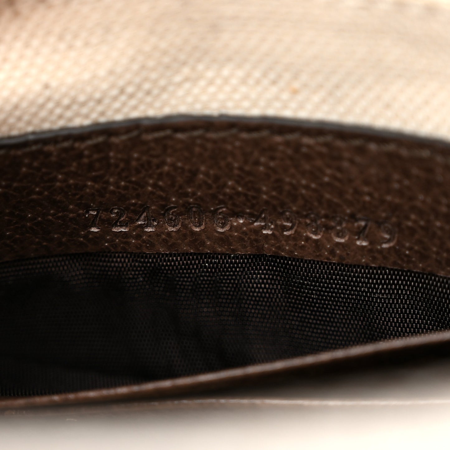 GG Supreme Monogram Textured Dollar Calfskin Web Mini Ophidia Top Handle Bowler Bag Beige Ebony New Acero