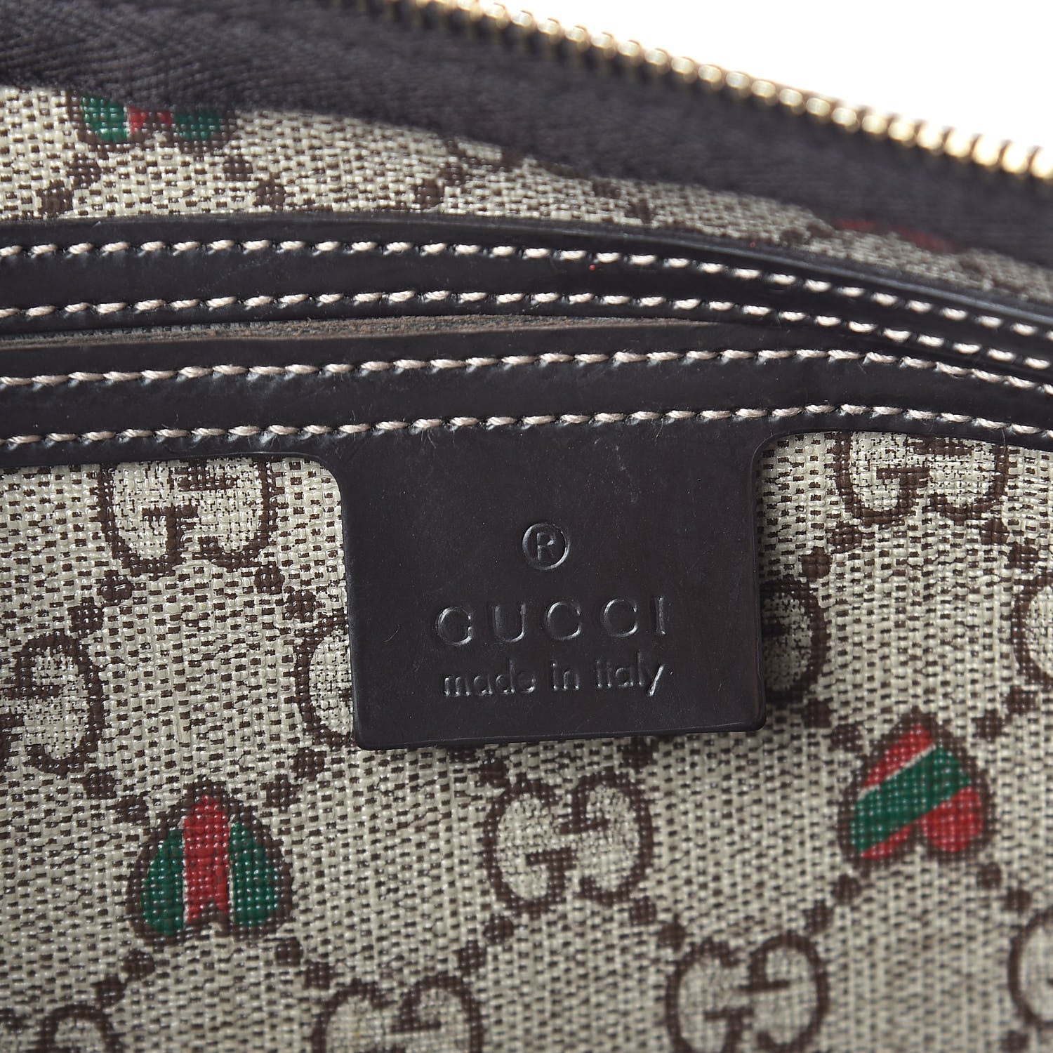 Gucci GG Plus Monogram Hearts Medium Joy Boston Dark Brown 6 of 10