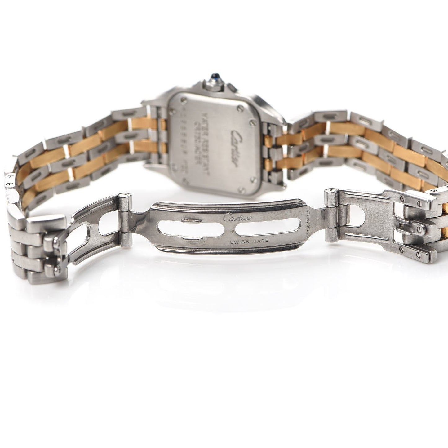 Stainless Steel 18K Yellow Gold 22mm Panthere Quartz Watch