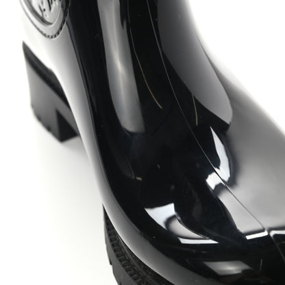 Louis Vuitton Rubber Embossed Monogram Splash Rain Boots 41 Black 9 of 10
