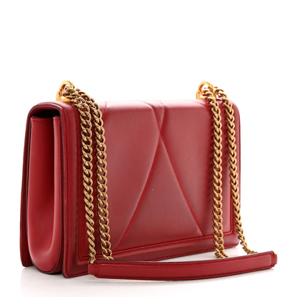 Dolce & Gabbana DOLCE GABBANA Calfskin Large Devotion Crossbody Bag Red 2 of 15