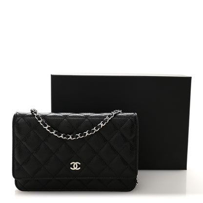Chanel Caviar Quilted Wallet on Chain WOC Black 12 of 12