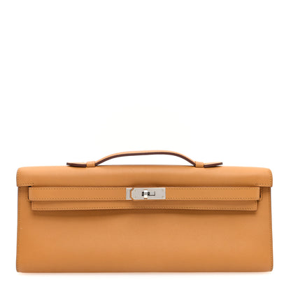 Hermes Swift Kelly Cut Clutch Pochette Sesame 1 of 9