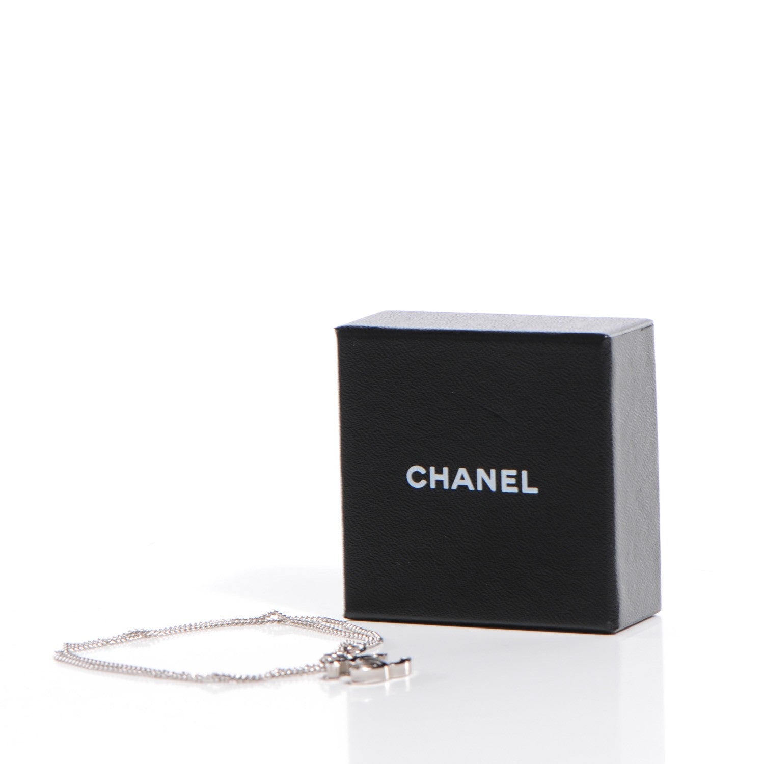 Chanel Enamel CC Necklace Black 5 of 5