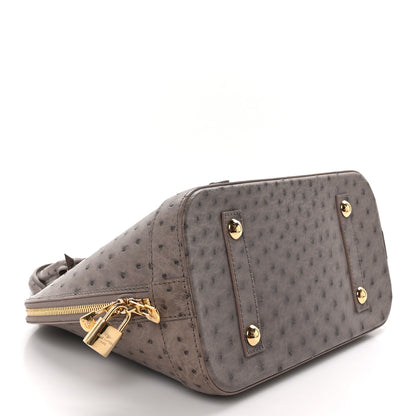 Louis Vuitton Ostrich Alma PM Gris 4 of 10