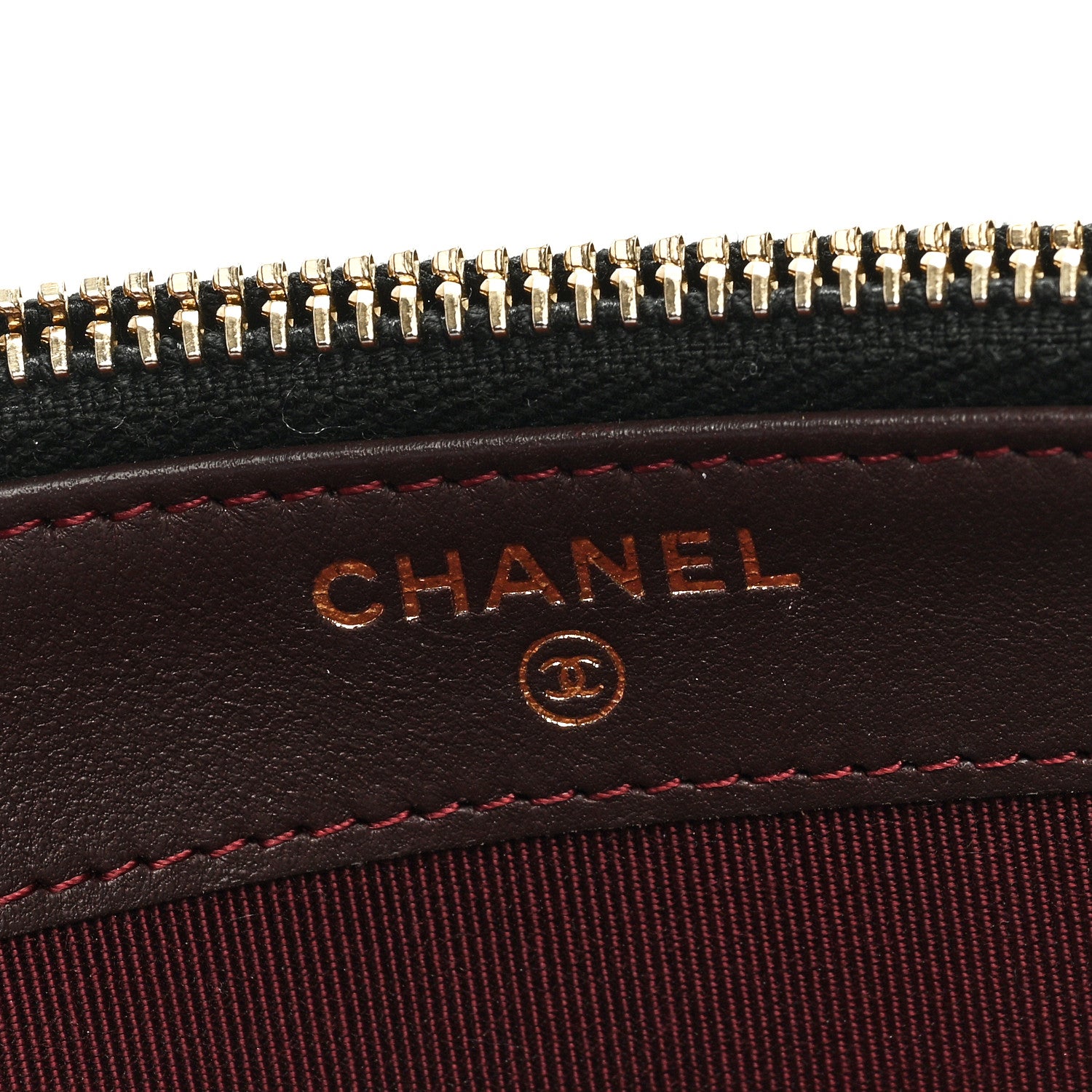 Chanel Lambskin Chevron Quilted Small Clutch With Chain Black 7 of 10