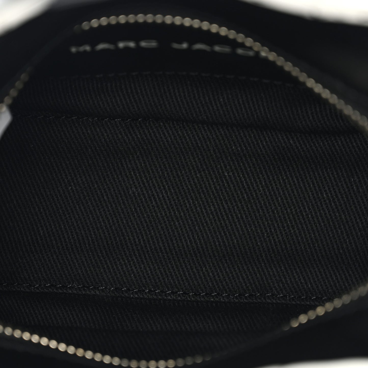 Calfskin Striped Mini The Traveler Tote Bag Black White
