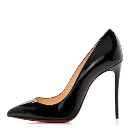 Christian Louboutin Patent Pigalle Follies 100 Pumps 37 Black 2 of 6